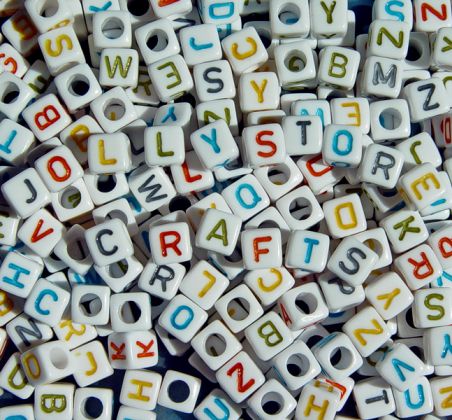 Alphabet Cube Beads