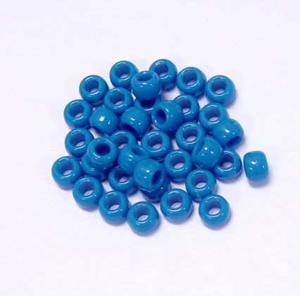 Neon True Blue Pony beads