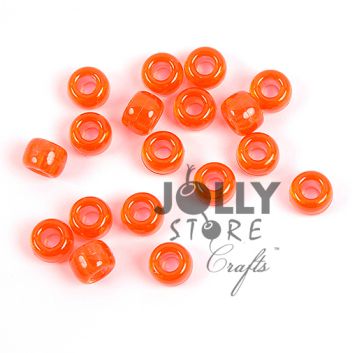 JOLLY STORE Crafts Red Pony Beads 9x6mm 500pc