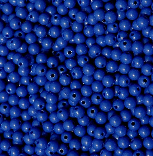 Plastic Faceted Beads, Round Opaque, 8mm, 200-pc, Navy Blue