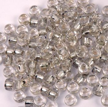 Pony Beads, Metallic, 100-pc, 9x6mm