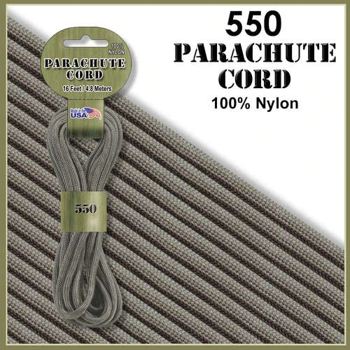 Gunmetal 550 Paracord Mil-spec standard USA production and super quality.