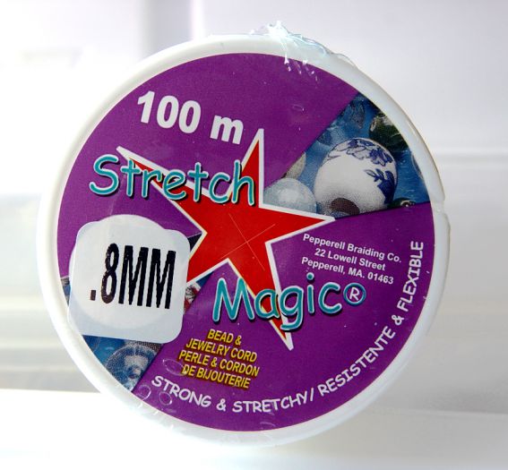 Stretch Magic Clear, .8mmx100M Spool #SM08CL100