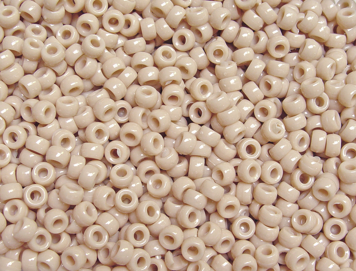 light tan mini pony beads