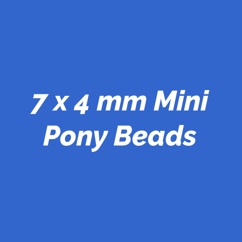 7x4mm Mini Pony Beads Proudly Made in the USA