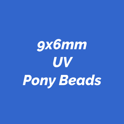 9x6mm UV Pony Beads made in America.