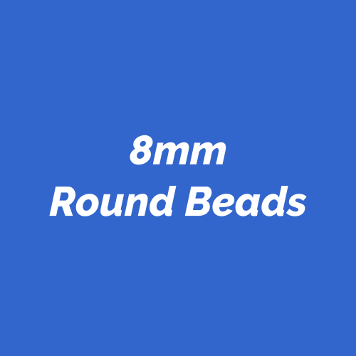 8mm Round Craft Beads