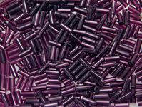10x4mm Dark Amethyst Wampum Beads 500 grams