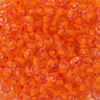 6/0 Neon Orange Lined Crystal Czech Glass Seed Beads 100g
