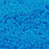 6.5x4mm Blue Glow Mini Pony Beads