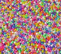 6.5x4mm Multi Pearl Colors Mini Pony Beads beads,beading,mini.small,pony beads,USA,American, made