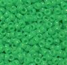 6.5x4mm Neon Grasshopper Green Mini Pony Beads