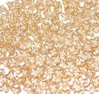Crystal Gold Glitter Tri Beads 500pc silver,glitter,tri,beads,bead,craft