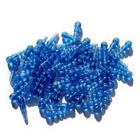 Dark Blue Stack Beads 50pc