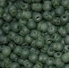 Flat Jade Green Skull Beads
