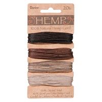 Hemp Cord Set - Earthy Colors 20lb  120ft hemp,cord,twine,strings,crafts,beading