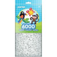 Perler Beads 6000pc White perler,beads,white