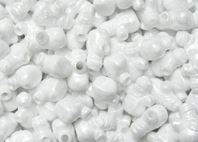 Snowman Beads Pearl White 
