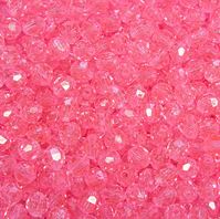 Transparent Pink 8mm Faceted Round Beads facted,beads,crafts,plastic,acrylic,round,colors,beading,stores