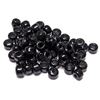 9mm Opaque Black India Glass Crow Beads 100pc