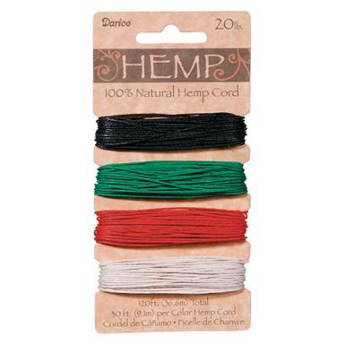 Hemp Cord Set - Pimary Colors 20lb  120ft