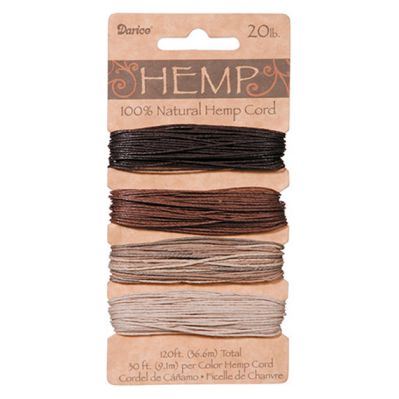 Hemp Cord Set - Earthy Colors 20lb  120ft