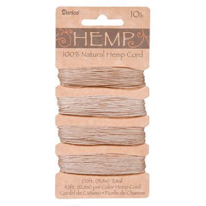 Hemp Cord Set - Natural Colors 10lb  170ft