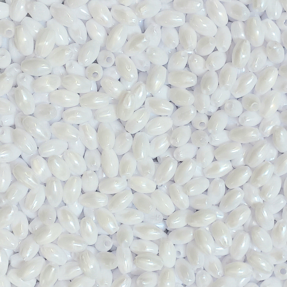 Oval Rice craft beads. DIY Rosary beads