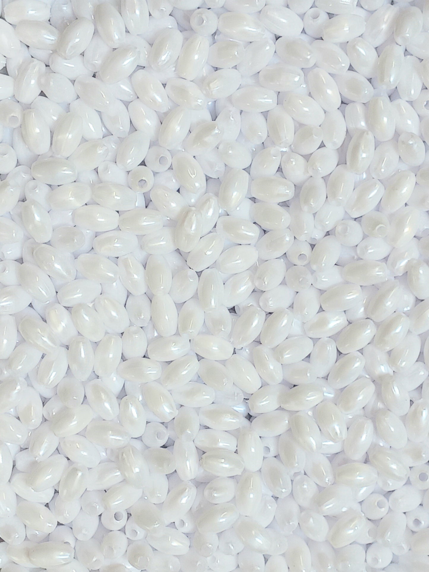 Oval Rice craft beads. DIY Rosary beads