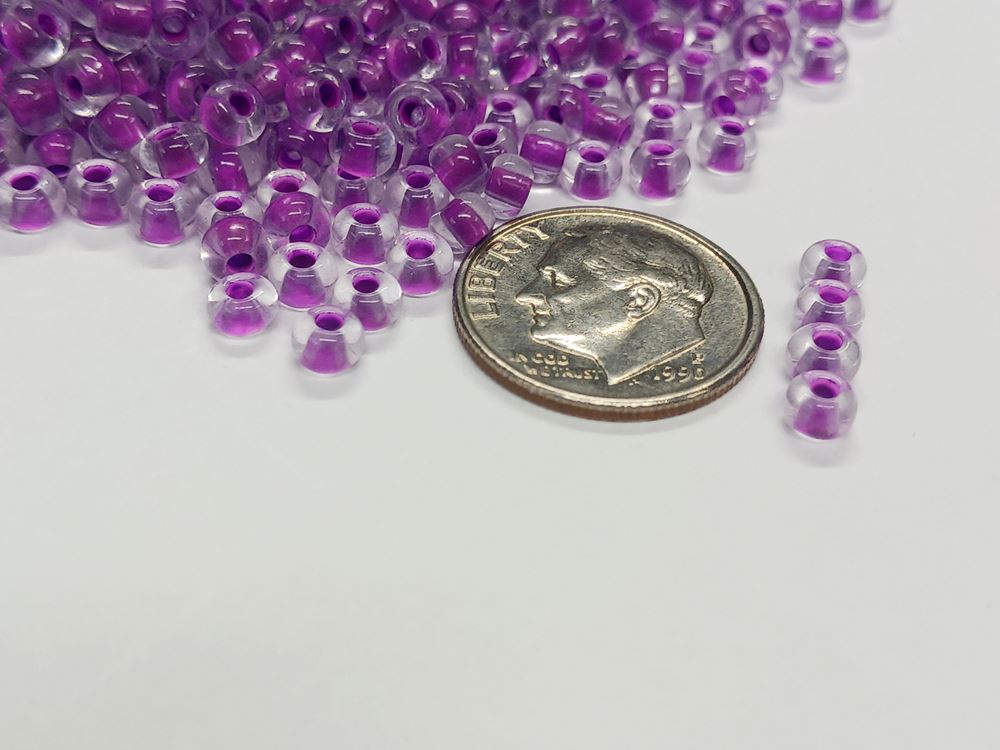 
                  
                    6/0 Neon Purple Lined Crystal Czech Glass Seed Beads
                  
                