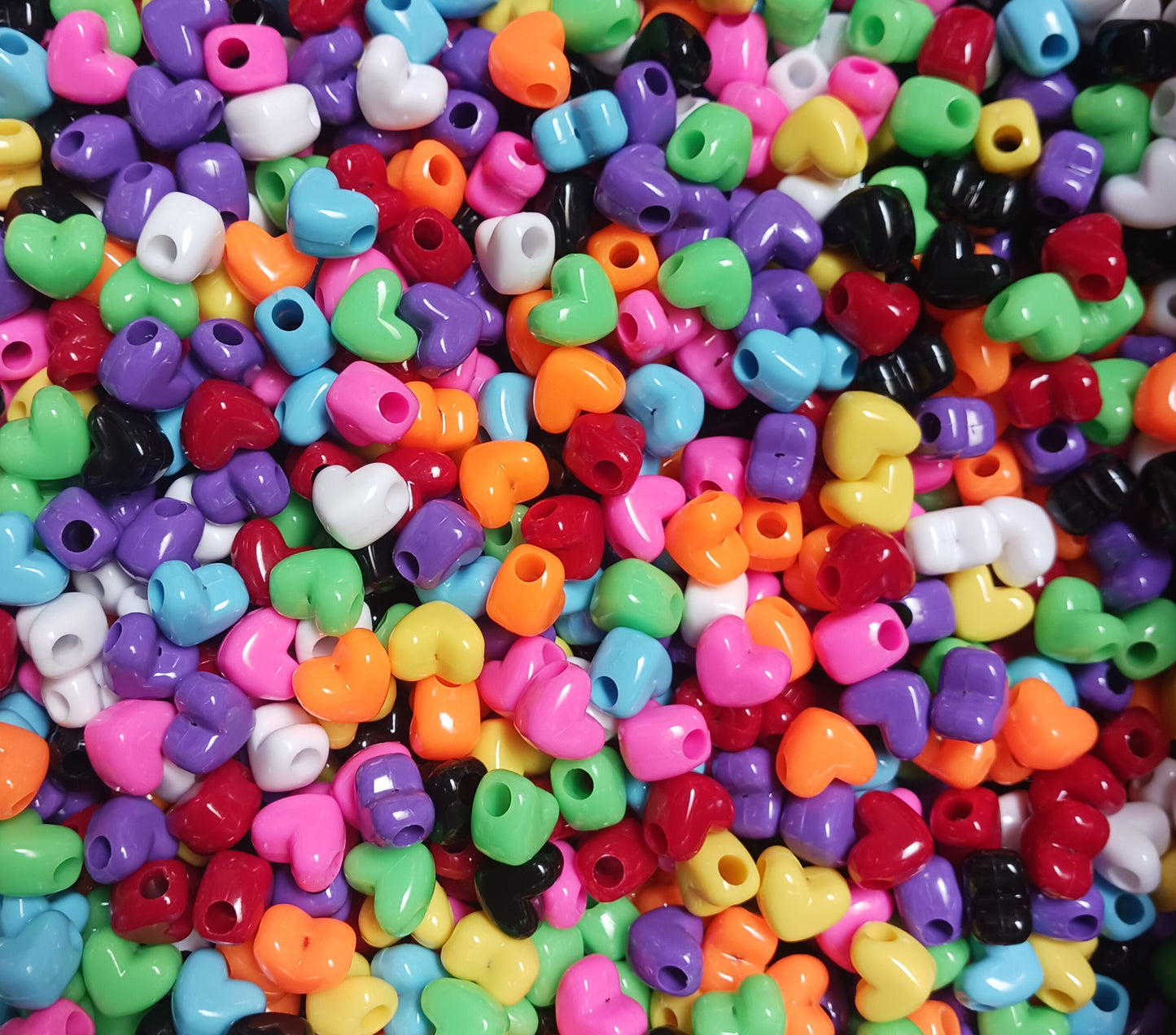
                  
                    Opaque Multi Colors Heart shaped Pony Beads
                  
                