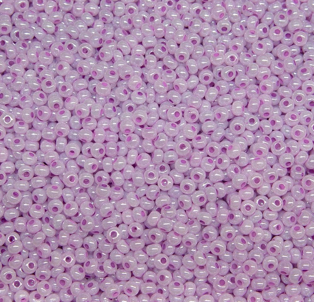 6/0 Ceylon Lilac Czech Glass Seed Beads