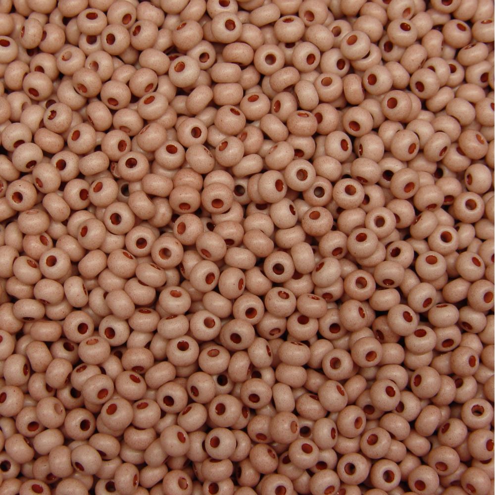 6/0 Opaque Pink Czech Glass Seed Beads