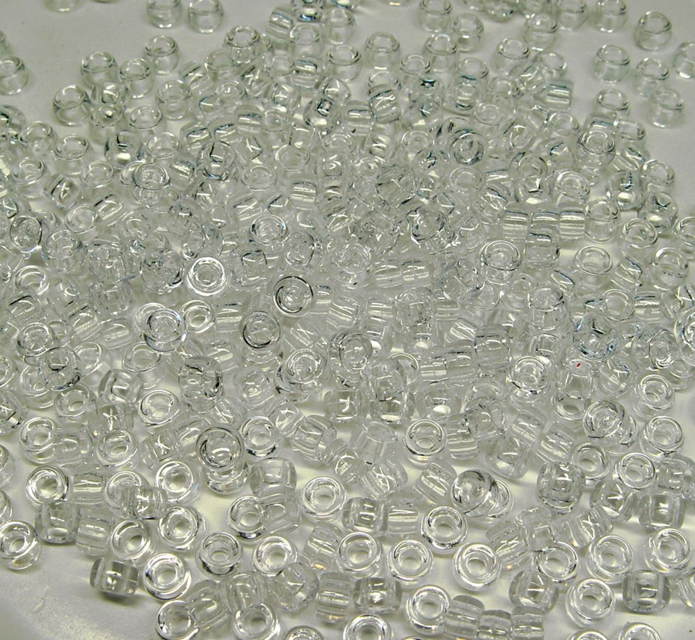 6.5x4mm Transparent Crystal Mini Pony Beads