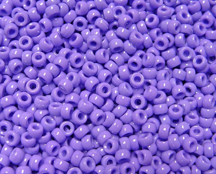 6.5x4mm Opaque Lilac Mini Pony Beads