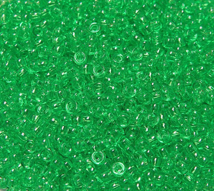 6.5x4mm Transparent Mint Mini Pony Beads