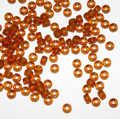 Topaz Czech Glass 6mm Mini Pony Beads 100pc