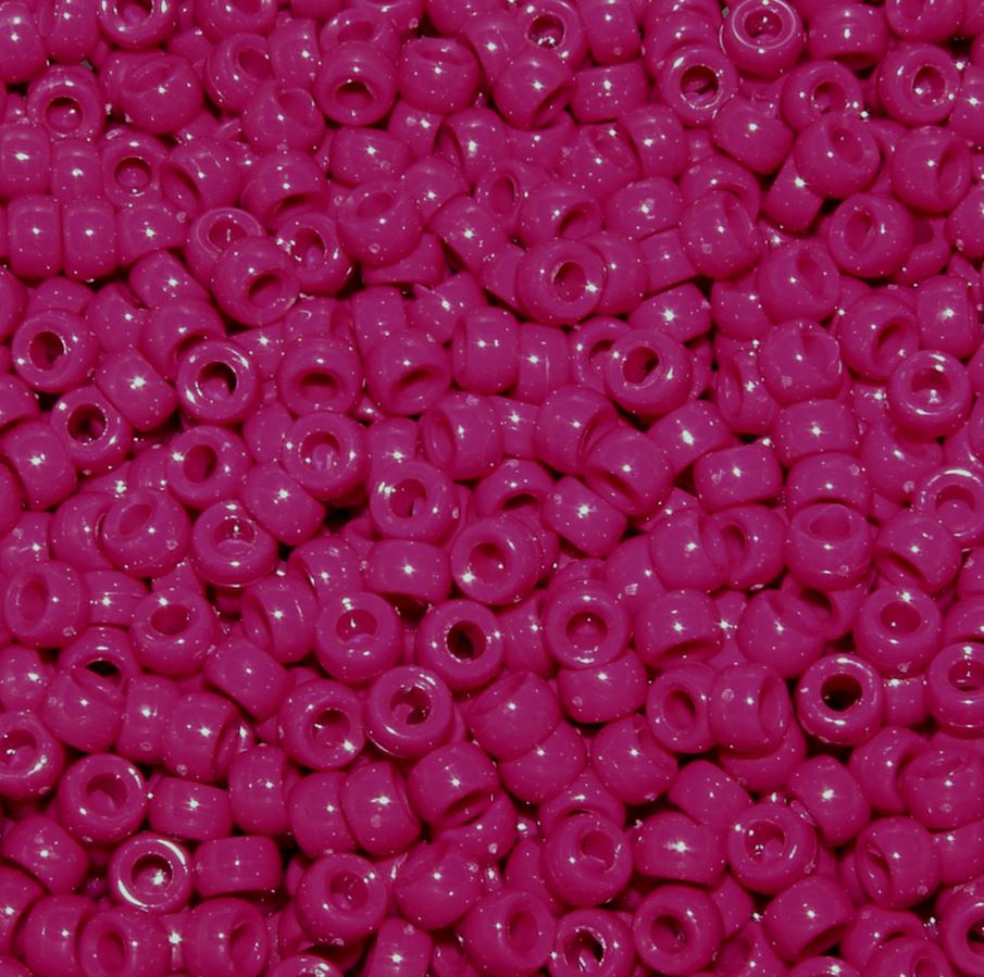 6.5x4mm Opaque Mulberry Mini Pony Beads