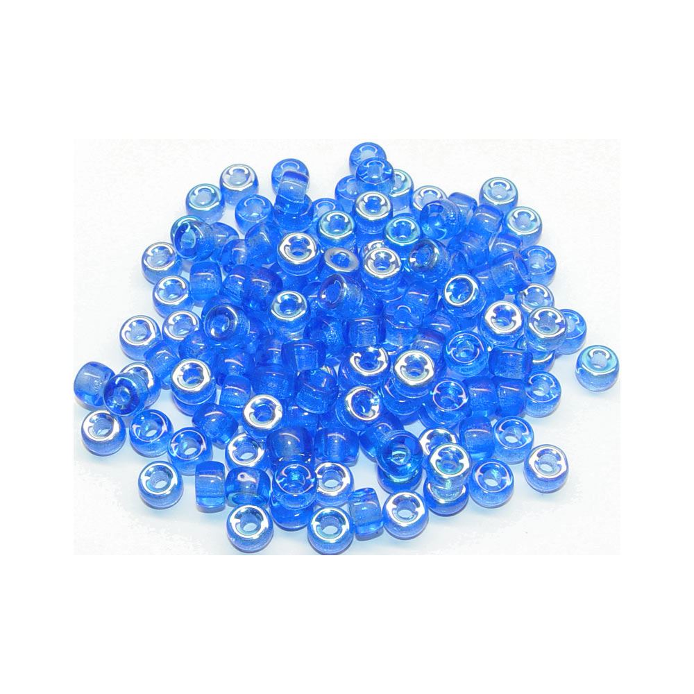 Sapphire AB Czech Glass 6mm Mini Pony Beads 100pc