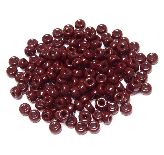 Wine Czech Glass 6mm Mini Pony Beads 100pc