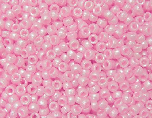 7x4mm Pink Pearl Mini Pony Beads