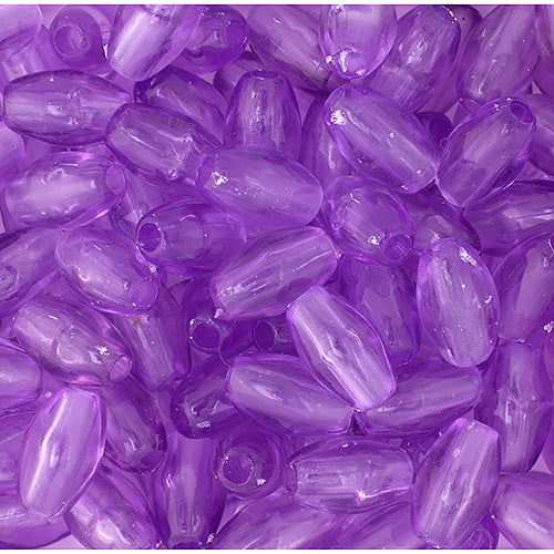 Oval rice craft beads amethyst color diy rosary