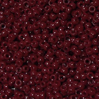 6.5x4mm Opaque Cranberry Mini Pony Beads