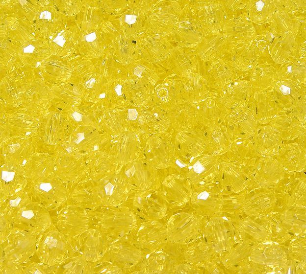 Transparent Pale Yellow 8mm Faceted Round Beads