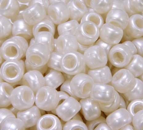 9x6mm Bridal Pearl Pony Beads 500pc