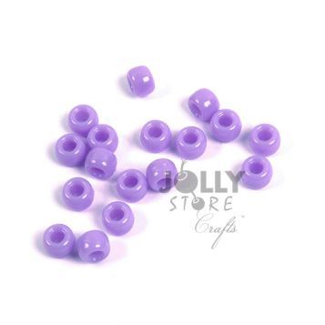 9x6mm Opaque Lilac Pony Beads 500pc