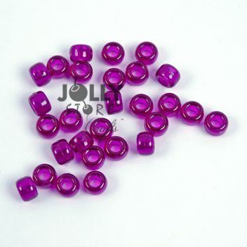 9x6mm Dark Amethyst Pony Beads 500pc