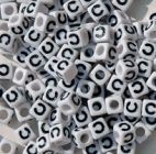 7mm Alphabet Cube Brite Beads - Letter 