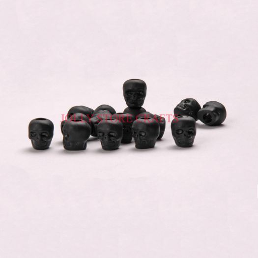 
                  
                    Flat Black Skull Beads
                  
                