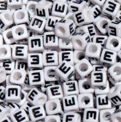 7mm Alphabet Cube Brite Beads - Letter 